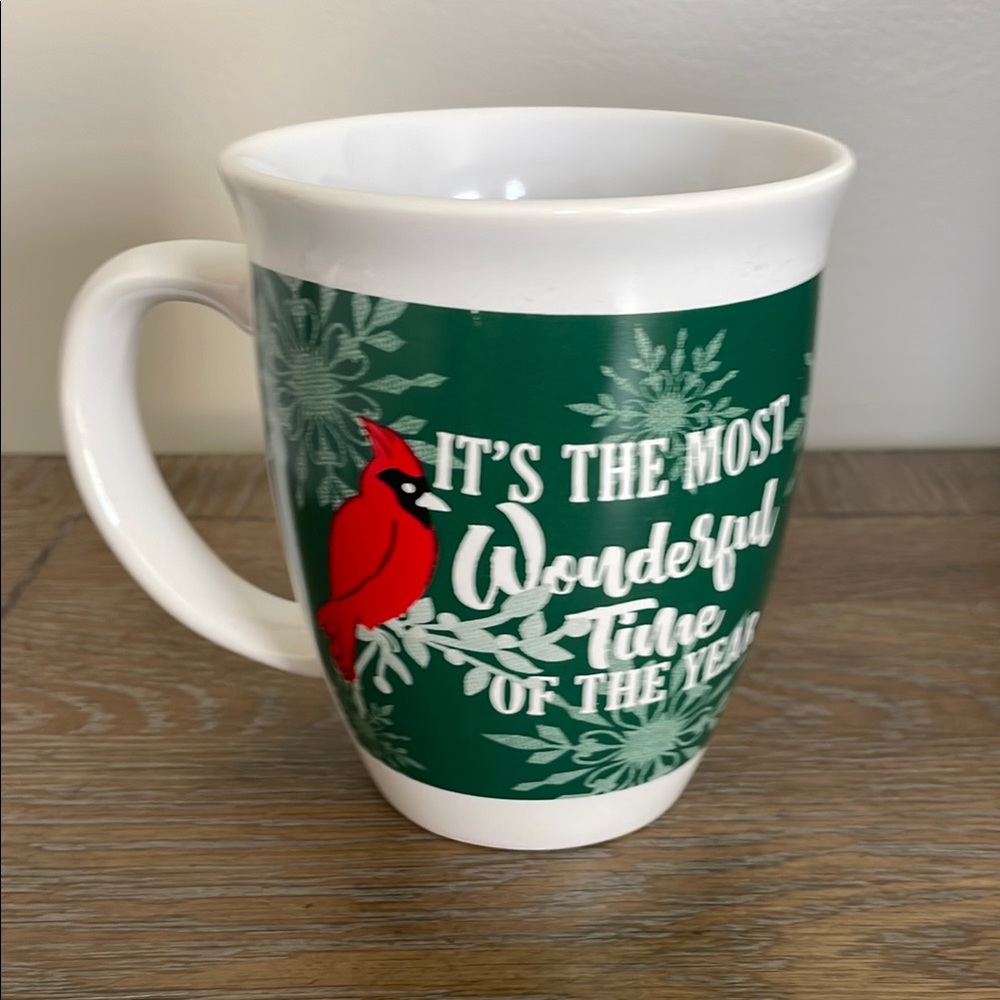Holiday Mug with Cardinal Design